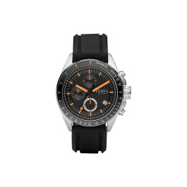 Correa de reloj Fossil CH2647 Silicona Negro 22mm